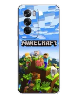 Чехол для OPPO Reno 12 с картинкой «Minecraft классический мир» Чехол для OPPO Reno 12 с картинкой «Minecraft классический мир»