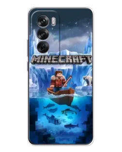 Чехол для OPPO Reno 12 с картинкой «Minecraft ледяной мир» Чехол для OPPO Reno 12 с картинкой «Minecraft ледяной мир»