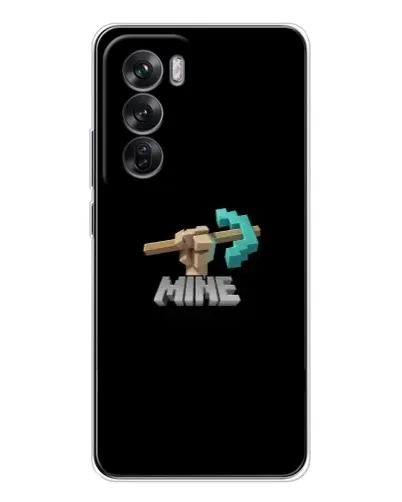 Чехол для OPPO Reno 12 с картинкой «Алмазная кирка»
