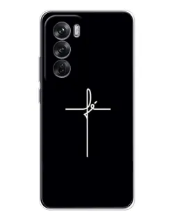 Чехол для OPPO Reno 12 с картинкой «Тонкий крест»