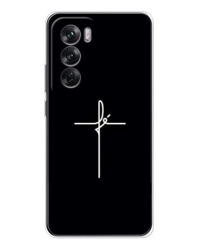 Чехол для OPPO Reno 12 с картинкой «Тонкий крест» Чехол для OPPO Reno 12 с картинкой «Тонкий крест»