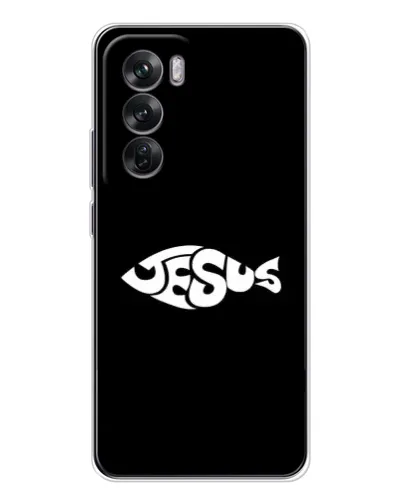 Чехол для OPPO Reno 12 с картинкой «Рыба Jesus» Чехол для OPPO Reno 12 с картинкой «Рыба Jesus»