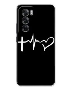 Чехол для OPPO Reno 12 с картинкой «Пульс веры»