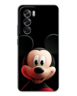 Чехол для OPPO Reno 12 с картинкой «Улыбающийся Микки Маус»