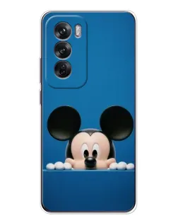 Чехол для OPPO Reno 12 с картинкой «Микки выглядывает» Чехол для OPPO Reno 12 с картинкой «Микки выглядывает»
