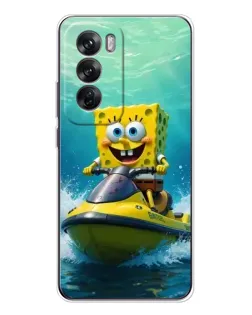 Чехол для OPPO Reno 12 с картинкой «Спанч Боб на гидроцикле» Чехол для OPPO Reno 12 с картинкой «Спанч Боб на гидроцикле»