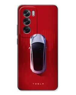 Чохол для OPPO Reno 12 з картинкою «Tesla Top View» Чохол для OPPO Reno 12 з картинкою «Tesla Top View»