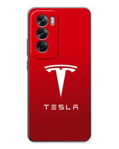 Чехол для OPPO Reno 12 с картинкой «Tesla Red Classic»