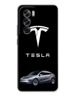 Чохол для OPPO Reno 12 з картинкою «Tesla Model Y» Чохол для OPPO Reno 12 з картинкою «Tesla Model Y»