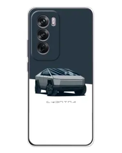 Чохол для OPPO Reno 12 з картинкою «Сріблястий Cybertruck Tesla» Чохол для OPPO Reno 12 з картинкою «Сріблястий Cybertruck Tesla»