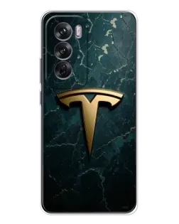 Чохол для OPPO Reno 12 з картинкою «Мармурова Tesla Gold» Чохол для OPPO Reno 12 з картинкою «Мармурова Tesla Gold»