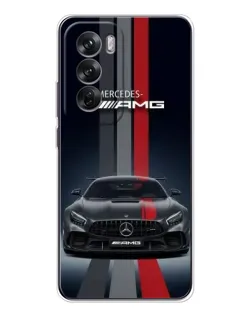 Чехол для OPPO Reno 12 с картинкой «Mercedes — белый карбон» Чехол для OPPO Reno 12 с картинкой «Mercedes — белый карбон»