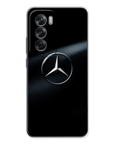 Чехол для OPPO Reno 12 с картинкой «Mercedes на металле» Чехол для OPPO Reno 12 с картинкой «Mercedes на металле»