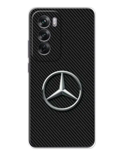 Чехол для OPPO Reno 12 с картинкой «Карбоновый Mercedes стиль» Чехол для OPPO Reno 12 с картинкой «Карбоновый Mercedes стиль»