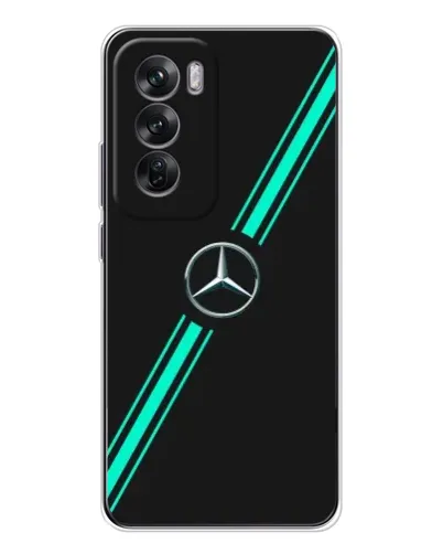 Чехол для OPPO Reno 12 с картинкой «Спортивные линии Mercedes» Чехол для OPPO Reno 12 с картинкой «Спортивные линии Mercedes»