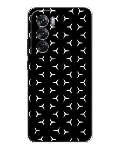 Чехол для OPPO Reno 12 с картинкой «Mercedes паттерн звезд» Чехол для OPPO Reno 12 с картинкой «Mercedes паттерн звезд»