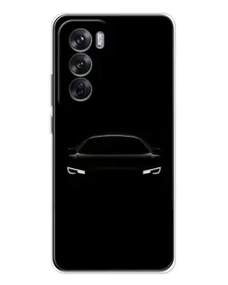 Чехол для OPPO Reno 12 с картинкой «Взгляд Audi в темноте» Чехол для OPPO Reno 12 с картинкой «Взгляд Audi в темноте»