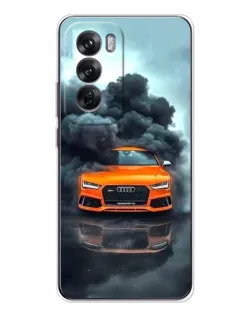 Чехол для OPPO Reno 12 с картинкой «Audi в облаках дыма» Чехол для OPPO Reno 12 с картинкой «Audi в облаках дыма»