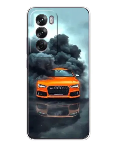 Чехол для OPPO Reno 12 с картинкой «Audi в облаках дыма» Чехол для OPPO Reno 12 с картинкой «Audi в облаках дыма»