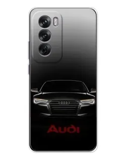 Чехол для OPPO Reno 12 с картинкой «Audi — градиентный контур» Чехол для OPPO Reno 12 с картинкой «Audi — градиентный контур»