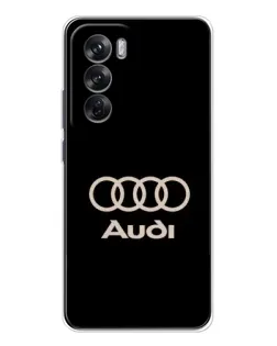 Чехол для OPPO Reno 12 с картинкой «Audi — золотой логотип» Чехол для OPPO Reno 12 с картинкой «Audi — золотой логотип»