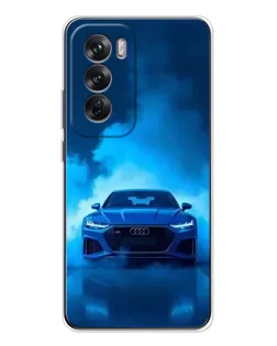 Чехол для OPPO Reno 12 с картинкой «Audi — голубая энергия» Чехол для OPPO Reno 12 с картинкой «Audi — голубая энергия»
