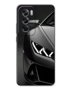 Чехол для OPPO Reno 12 с картинкой «Lamborghini фары детализация»