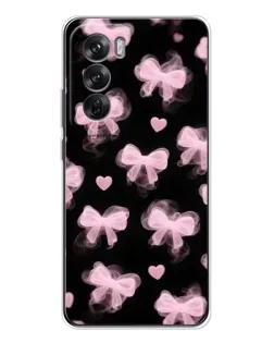 Чехол для OPPO Reno 12 с картинкой «Геометрия банта»