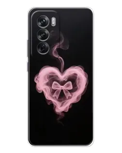 Чехол для OPPO Reno 12 с картинкой «Дымчатое сердце»