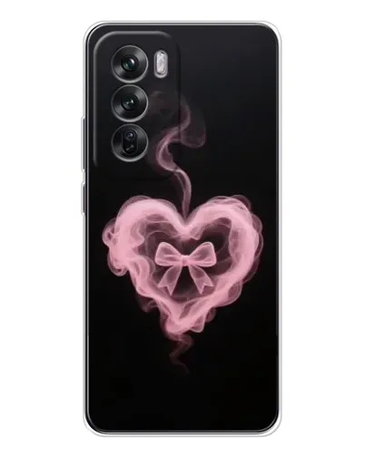 Чехол для OPPO Reno 12 с картинкой «Дымчатое сердце»