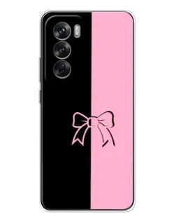 Чехол для OPPO Reno 12 с картинкой «Половинки банта» Чехол для OPPO Reno 12 с картинкой «Половинки банта»