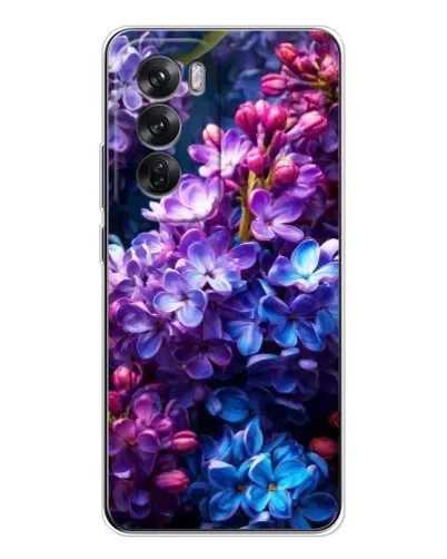 Чехол для OPPO Reno 12 с картинкой «Сиреневый цвет»