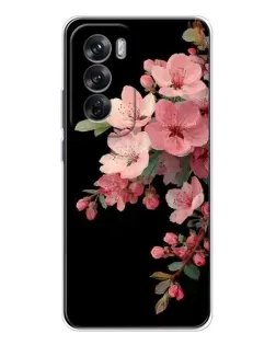 Чехол для OPPO Reno 12 с картинкой «Розовая ветка сакуры»