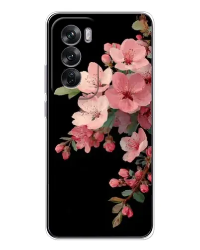 Чехол для OPPO Reno 12 с картинкой «Розовая ветка сакуры»