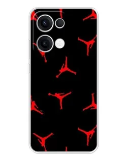 Чехол для OPPO Reno 13 5G с картинкой «Jordan Red Pattern» Чехол для OPPO Reno 13 5G с картинкой «Jordan Red Pattern»
