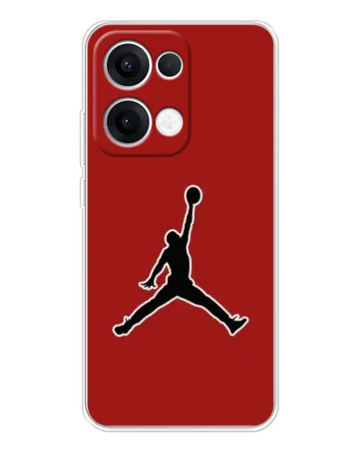 Чехол для OPPO Reno 13 5G с картинкой «Jordan Red Back»