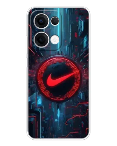 Чехол для OPPO Reno 13 5G с картинкой «Техногенный стиль Nike» Чехол для OPPO Reno 13 5G с картинкой «Техногенный стиль Nike»