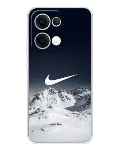 Чехол для OPPO Reno 13 5G с картинкой «Nike — зимние горы» Чехол для OPPO Reno 13 5G с картинкой «Nike — зимние горы»