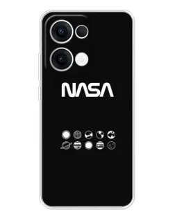 Чехол для OPPO Reno 13 5G с картинкой «NASA — технический принт»