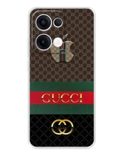 Чехол для OPPO Reno 13 5G с картинкой «Gucci — брендированный десерт» Чехол для OPPO Reno 13 5G с картинкой «Gucci — брендированный десерт»
