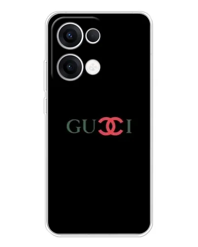 Чехол для OPPO Reno 13 5G с картинкой «Gucci — красный градиент»