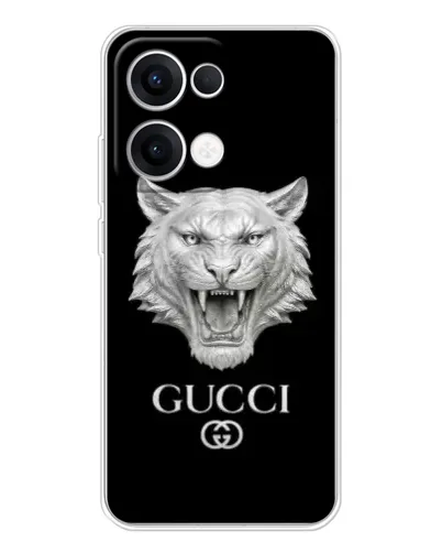 Чехол для OPPO Reno 13 5G с картинкой «Gucci — серебряный лев» Чехол для OPPO Reno 13 5G с картинкой «Gucci — серебряный лев»