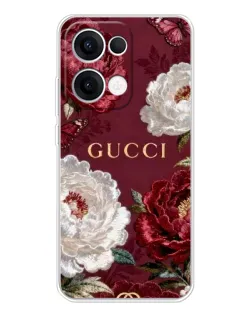 Чехол для OPPO Reno 13 5G с картинкой «Gucci — бордовые розы» Чехол для OPPO Reno 13 5G с картинкой «Gucci — бордовые розы»