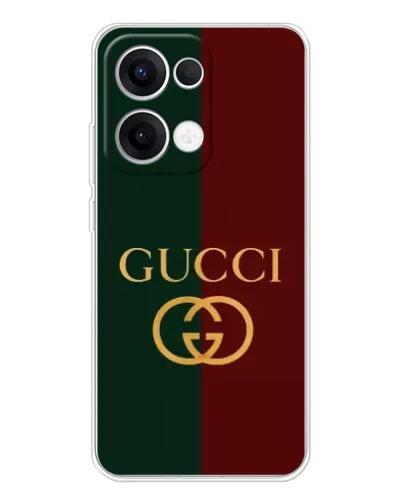 Чехол для OPPO Reno 13 5G с картинкой «Gucci — темно-зеленый градиент» Чехол для OPPO Reno 13 5G с картинкой «Gucci — темно-зеленый градиент»