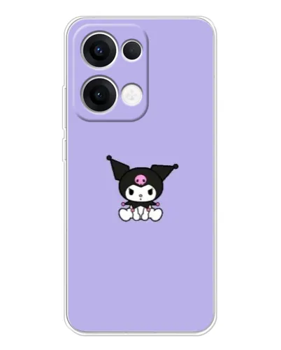 Чехол для OPPO Reno 13 5G с картинкой «Kuromi — фиолетовый минимализм»