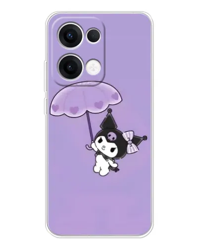 Чехол для OPPO Reno 13 5G с картинкой «Kuromi с зонтиком»