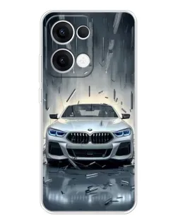 Чехол для OPPO Reno 13 5G с картинкой «BMW в свете фар»