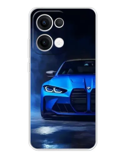 Чехол для OPPO Reno 13 5G с картинкой «Голубая BMW M4» Чехол для OPPO Reno 13 5G с картинкой «Голубая BMW M4»