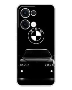 Чехол для OPPO Reno 13 5G с картинкой «BMW — взгляд из темноты»