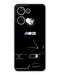Чехол для OPPO Reno 13 5G с картинкой «Минималистичный принт BMW M3»